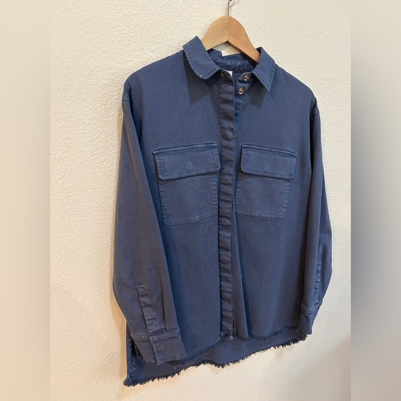 BP Blue Denim Utility Shacket - Picture 2 of 6